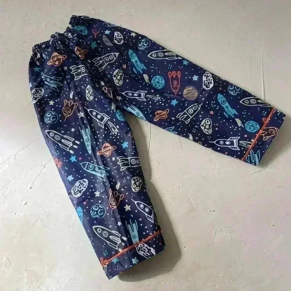 Kids space rocket pajamas unisex NEW without tags